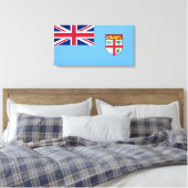 Fidschi-Flagge (Fidschi) Leinwanddruck (Insitu (Schlafzimmer))