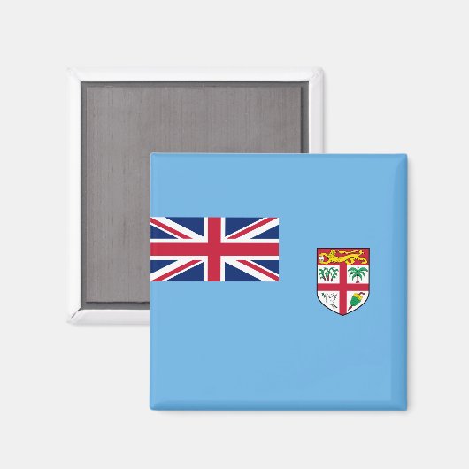 Fidschi-Flagge (Fidschi) Magnet (Vorderseite/Rückseite)