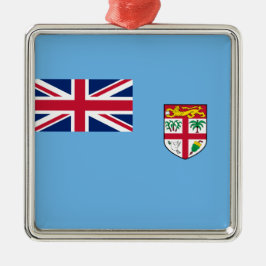 Fidschi-Flagge (Fidschi) Ornament Aus Metall