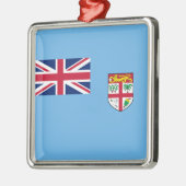 Fidschi-Flagge (Fidschi) Ornament Aus Metall (Links)