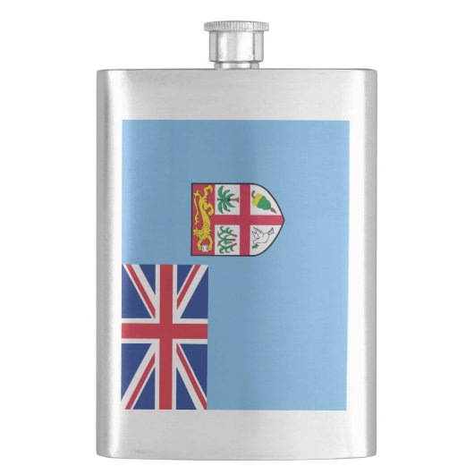 Fidschi-Flagge Flachmann (Vorderseite)