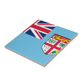 Fidschi-Flagge Fliese (Seite)