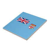 Fidschi-Flagge Fliese (Seite)