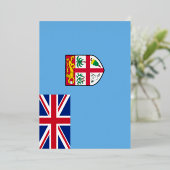 Fidschi-Flagge Folieneinladung (Stehend vorne)