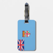 Fidschi-Flagge Gepäckanhänger (Rückseite vertikal)