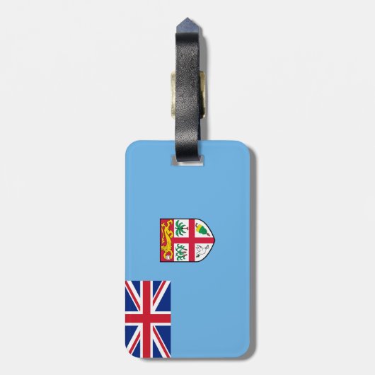 Fidschi-Flagge Gepäckanhänger (Rückseite vertikal)