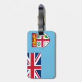 Fidschi-Flagge Gepäckanhänger (Rückseite vertikal)