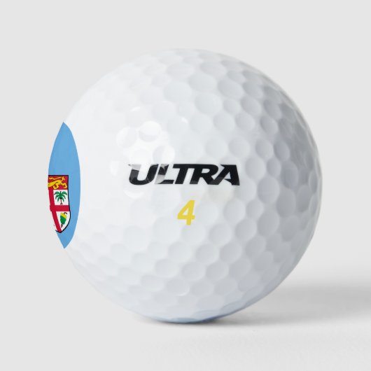 Fidschi-Flagge Golfball (Logo)
