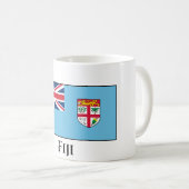 Fidschi-Flagge Kaffeetasse (VorderseiteRechts)
