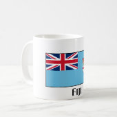 Fidschi-Flagge Kaffeetasse (Vorderseite Links)