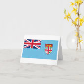 Fidschi-Flagge Karte (Gelbe Blume)