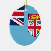 Fidschi-Flagge Keramik Ornament (Rechts)