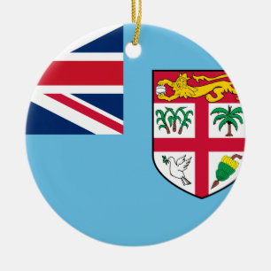 Fidschi-Flagge Keramik Ornament