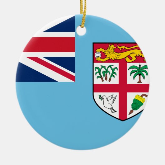 Fidschi-Flagge Keramik Ornament (Vorne)