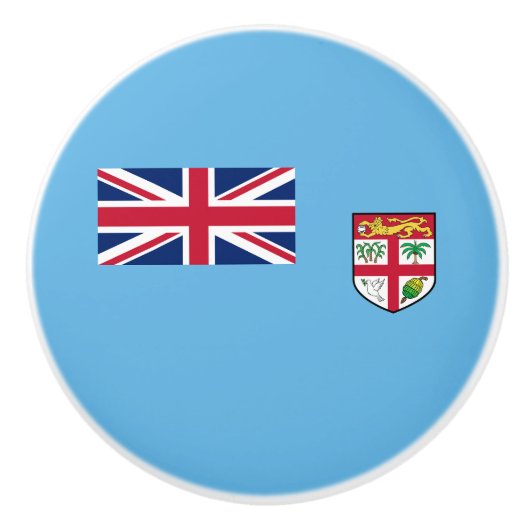 Fidschi-Flagge Keramikknauf (Vorderseite)