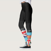 Fidschi-Flagge Legging Leggings (Links)