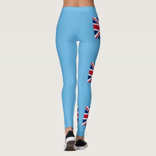 Fidschi-Flagge Leggings (Rückseite)