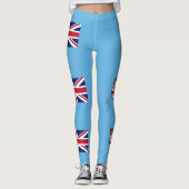Fidschi-Flagge Leggings (Vorderseite)