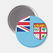 Fidschi-Flagge Magnet (Vorderseite/Rückseite)