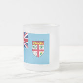 Fidschi-Flagge Mattglastasse (Mittel)