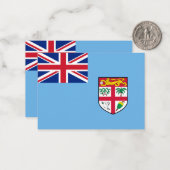 Fidschi-Flagge Mitteilungskarte (Vorderseite/Rückseite Beispiel)