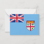 Fidschi-Flagge Mitteilungskarte (Vorderseite)