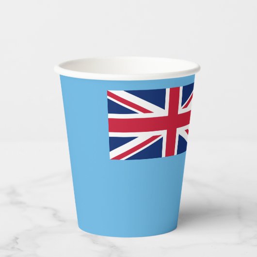 Fidschi-Flagge Pappbecher (Vorderseite)