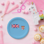 Fidschi-Flagge Pappteller (Party)