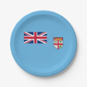 Fidschi-Flagge Pappteller (Vorderseite)