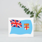 Fidschi-Flagge Postkarte (Stehend Vorderseite)