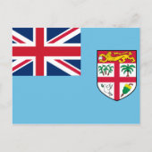 Fidschi-Flagge Postkarte (Vorderseite)