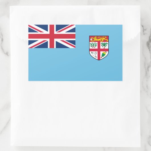 Fidschi-Flagge Rechteckiger Aufkleber (Tasche)