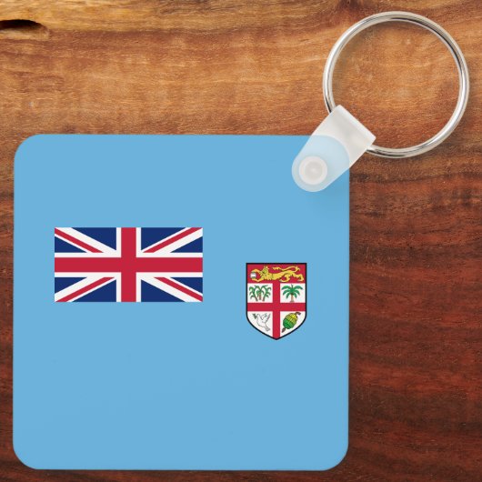 Fidschi-Flagge Schlüsselanhänger (Rückseite)