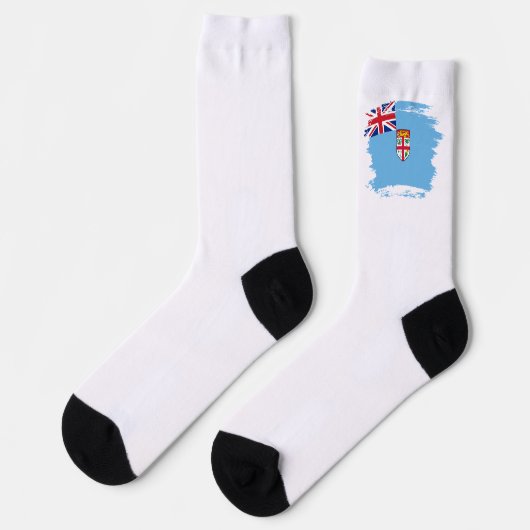 Fidschi-Flagge Socken (Linkes Detail)