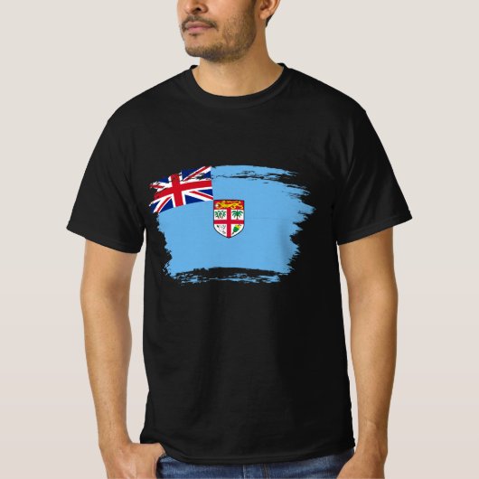 Fidschi-Flagge T-Shirt (Vorderseite)