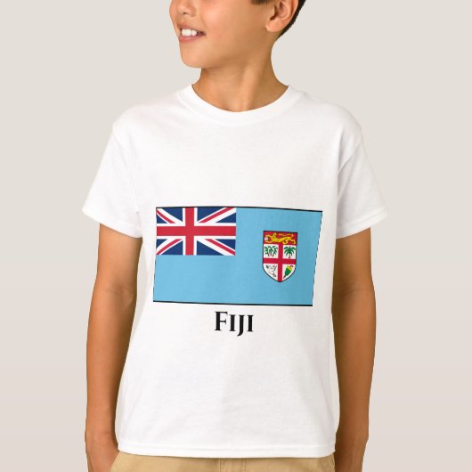 Fidschi-Flagge T-Shirt (Vorderseite)