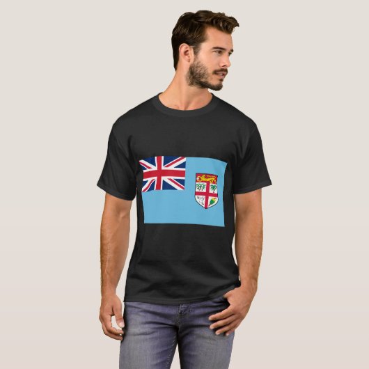 Fidschi-Flagge T-Shirt (Vorne ganz)