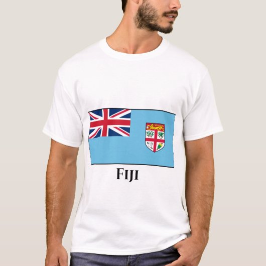 Fidschi-Flagge T-Shirt (Vorderseite)