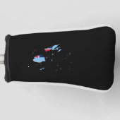 Fidschi-Flagge und Karte Golf Headcover (Vorderseite)