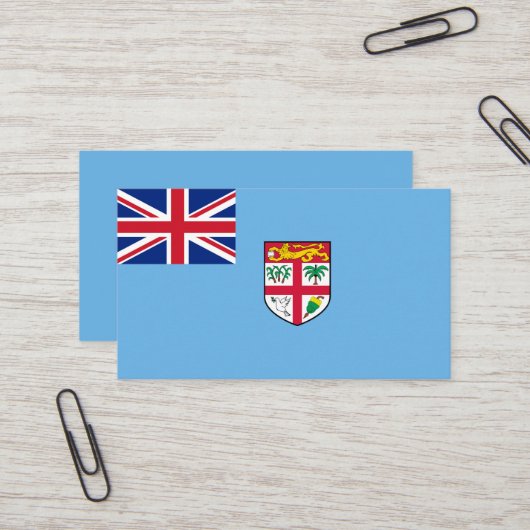 Fidschi-Flagge Visitenkarte (Vorderseite/Rückseite Beispiel)