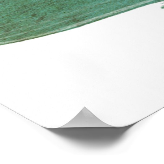 Fidschi-Flaggenposter Poster (Ecke)