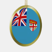 Fidschi-Flaggenverzierung Keramikornament (Rechts)