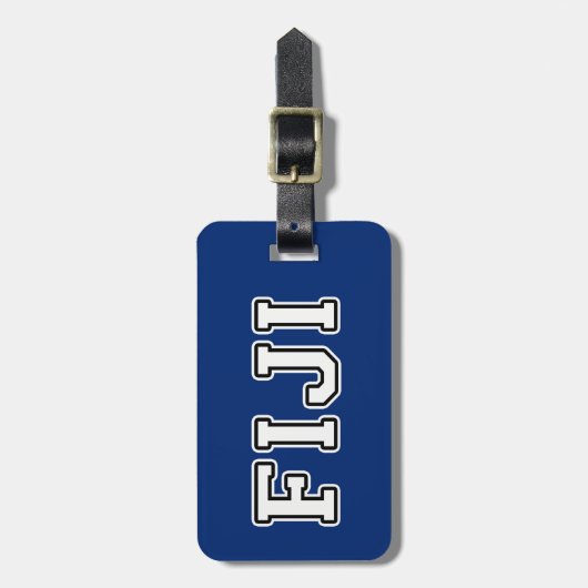 Fidschi Gepäckanhänger (Vorderseite vertikal)