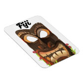 Fidschi geschnitzte Maske Magnet (Rechte Seite)