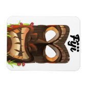 Fidschi geschnitzte Maske Magnet (Horizontal)