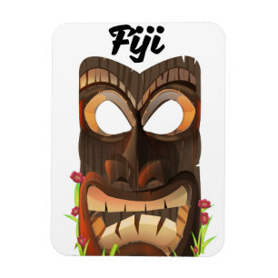 Fidschi geschnitzte Maske Magnet