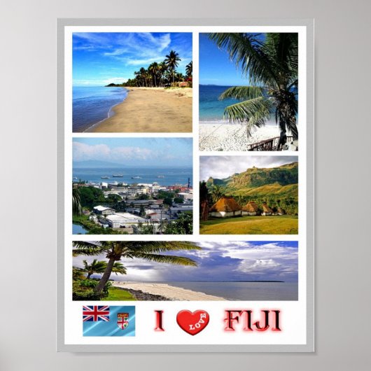 Fidschi - I Liebe - Poster (Vorne)