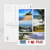 Fidschi - I Liebe - Postkarte (Vorne/Hinten)
