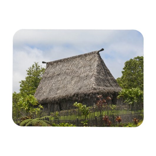 Fidschi, Insel Viti Levu. polynesische Kultur Magnet (Horizontal)