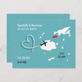 Fidschi-Inseln - Hochzeitsziel Save the Date (Vorne/Hinten)